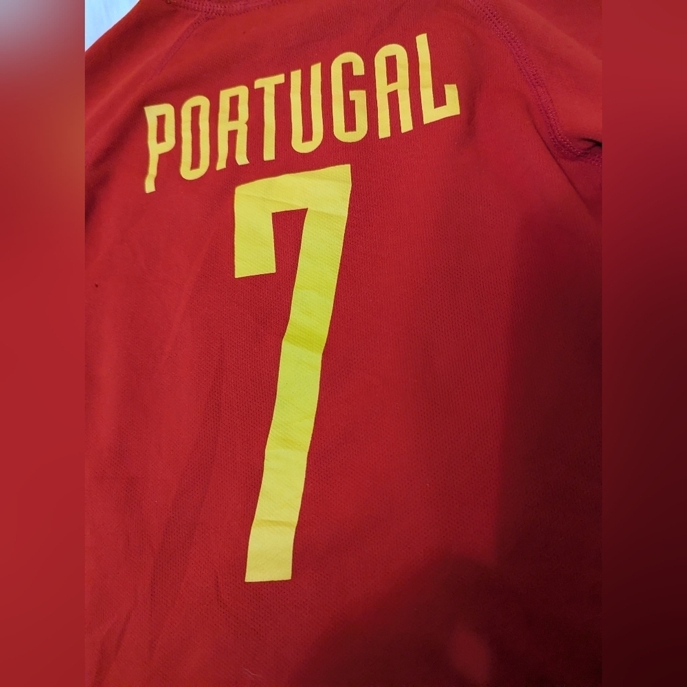 Portugal Soccer Shirt Red Quick Dry Kids Size 2-4 Years New Without Tags - Picture 9 of 10